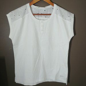 Woolrich Womens Cap Sleeve Tee Shirt - Size S - Pre-owned - ZKT6Y6